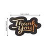 50-Pack Unique Minimalist Thank You Cards with Envelopes Creative Small Irregularly Shaped Cards for Clients Customers Employees