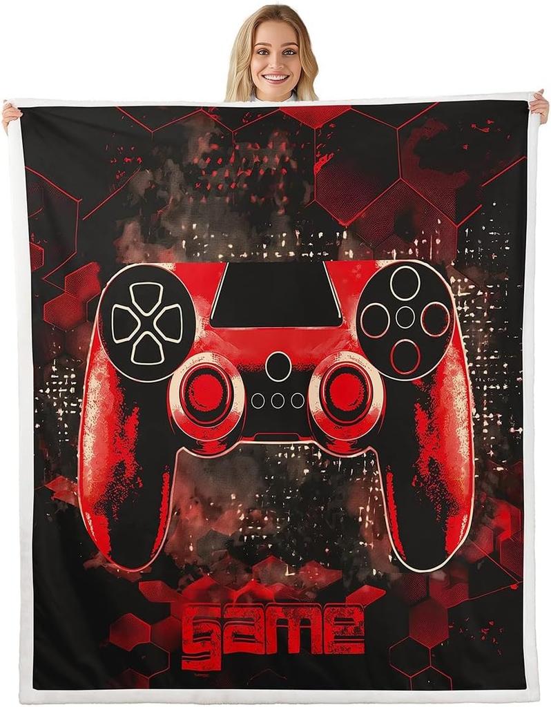Airplane Kids Blanket Cartoon Plane Pattern Fleece Throw Baby Room Decor Travel Theme Cozy Bed Cover