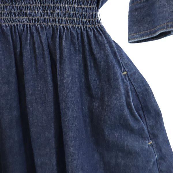 To B. by Agns B 7 Minutes Sleeve Waist Ribbon Denim One Piece 36 Women Used