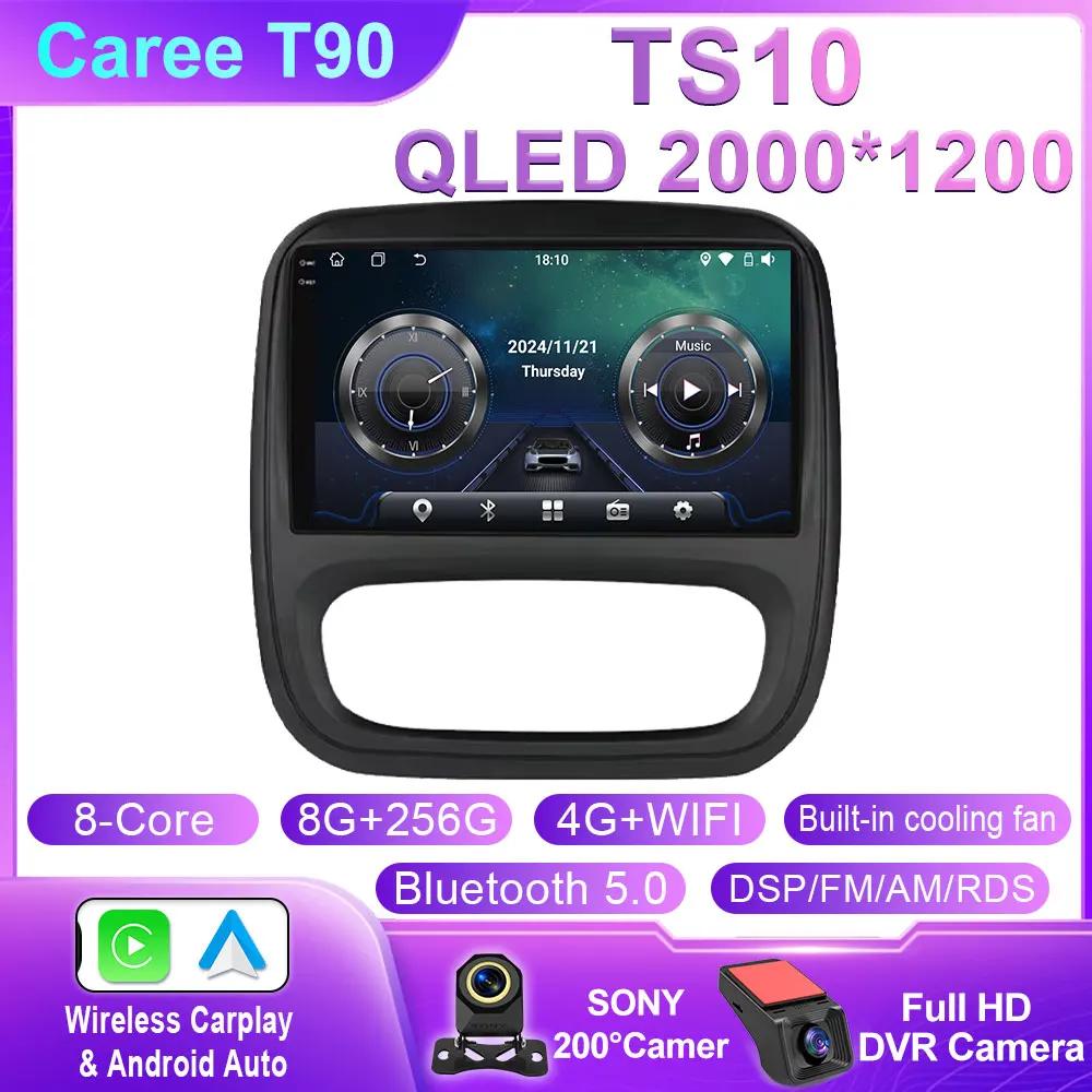 Android 14 For Renault Trafic 3 2014 - 2021 For Opel Vivaro B 2014 - 2018 Auto Radio Multimedia Car Player GPS Video Cam Dash BT