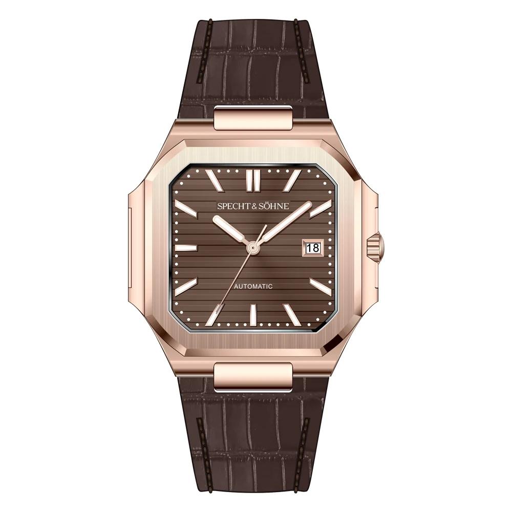 2025 Men's Classic Cubic Automatic Mechanical Watch 50M Waterproof Luminous Sapphire Crystal Reloj Hombre 41MM