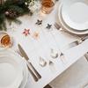 2/6PCS Christmas Stir Spoon And Golden Dessert Fork Set With Five Star Tree Design For Christmas Eve Party Gift Tableware