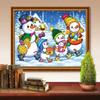 5D DIY Diamond Embroidery Christmas Snowman Handicraft Diamond Painting Landscape Winter Craft Kit Decor For Home