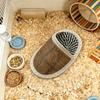 Slipper Shape Hamster Cool Nest Breathable Wear Resistant Hamster Slipper Nest Weave Scratch Resistant Small Pet Bed Pet Resting