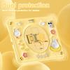 For iPad Pro 11 (2024) Case Duck Pattern Hand Strap Kickstand PC+Silicone+TPU Tablet Cover