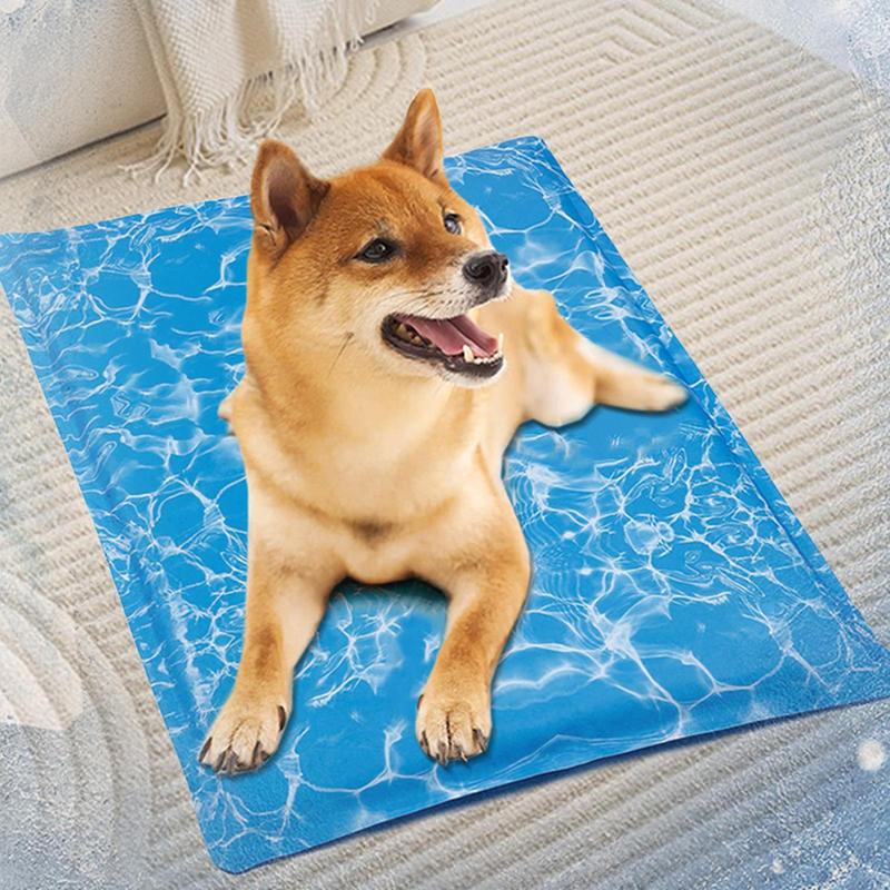 Dog Cooling Bed Mats Dog Cooling Pad Soft Hot Weather Sleeping Kennel Mat For Small Medium Pets Cats And Dogs Pet Supplies