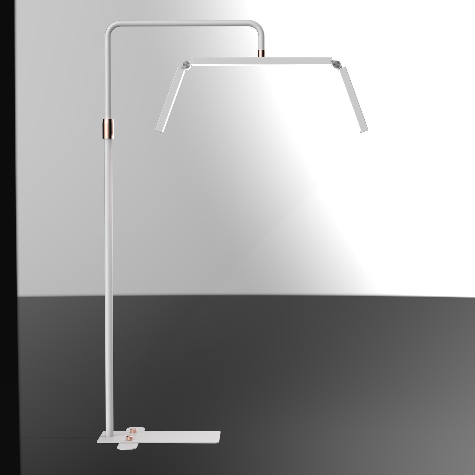 

Floor-standing beauty makeup lighting folding tattoo nail lamp 40W remote control adjustable live photography dedicated fill EU Plug білий