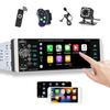 Podofo 1 Din Car Radio with Carplay Android Auto Touch Screen 5" FM Radio Bluetooth Voice Control Double USB AUX SD TF Din [107]