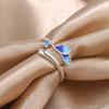 Elegant Adjustable Wedding Rings Dating Rings Tree Leaf Shape Opening Finger Jewelry Suitable for Woman and Man Present
