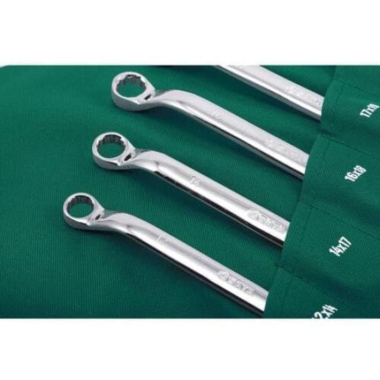 SATA Box Wrench Set 08012 Double-Ended (11 Pieces) 40°