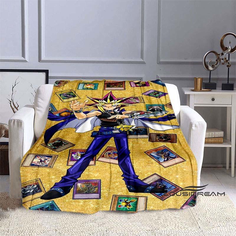 YuGiOh Anime  Cartoon Blanket  Ideal for Home Bedroom Sofa Office Hiking and Napping A Perfect Holiday Gift