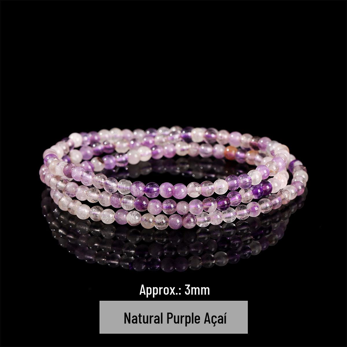 

Цзиндэ Натуральный Кристалл Многорядный Браслет из Каменных Бусин 4 мм Коллекция Подарок Size as per Product Name