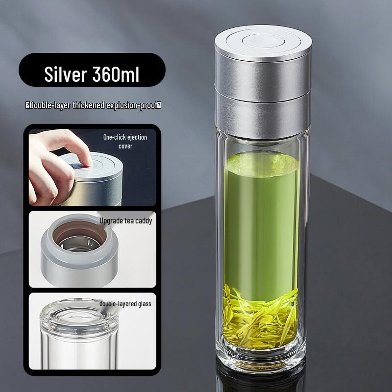 Shang Qi One-Touch Glass Water Bottle