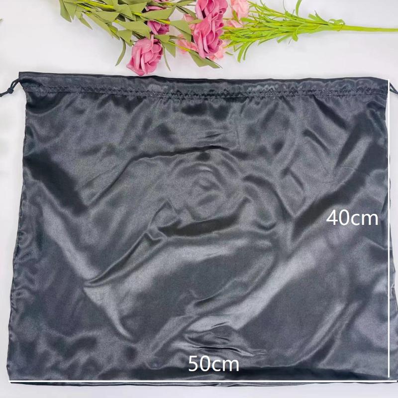 Silk Cloth Dust Bags Fashion Dustproof Travel Drawstring Pouch Thick Dust Cover Storage Bags Handbags