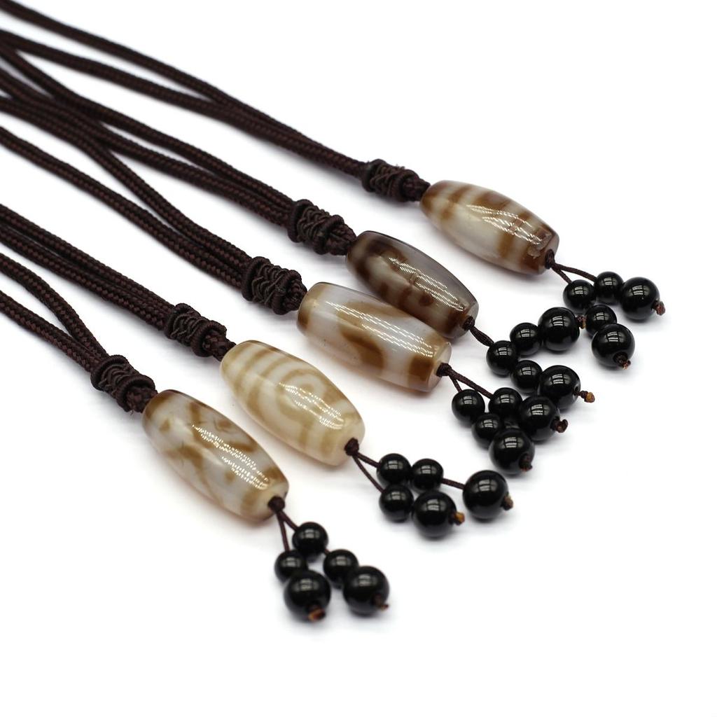New Style Tianzhu Necklace Natural Stone Pendant Necklace Unisex For Christmas Halloween Gifts