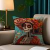 Day Of The Dead Pillow Case Plush Fabric Soft Pillowcase Double Sided Print Cushion Cover Household Gifts