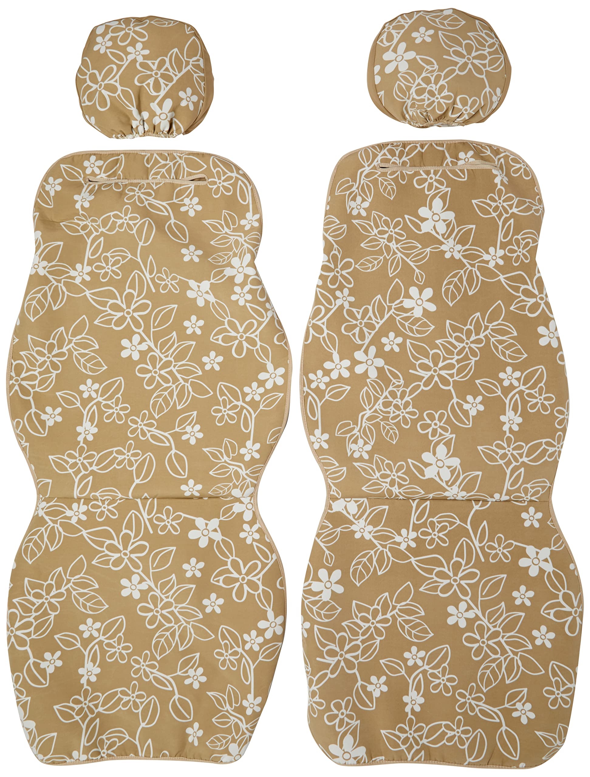 

BONFORM Чехлы на сиденья Листовой стиль Автомобили 2 накидки Легкая установка Бежевый Светлый/Обычное ковшеобразное сиденье-2 4337-52BE бежевый