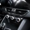 For Alfa Romeo Giulia Stelvio 2017 2018   ABS Carbon Fiber Car Interior Center Console Air Conditioning Vent Frame Trim