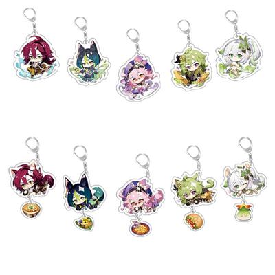 Cute Genshin Impact Acrylic Keychain Nahida Figures Pendant Keyring Ornament
