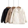 Veste matelassée légère et fine pour femme Automne Hiver 2026 Nouvelle Lâche Surdimensionnée Vêtements Mère Manches Longues Femme Manteau matelassé en coton Manteau d'hiver