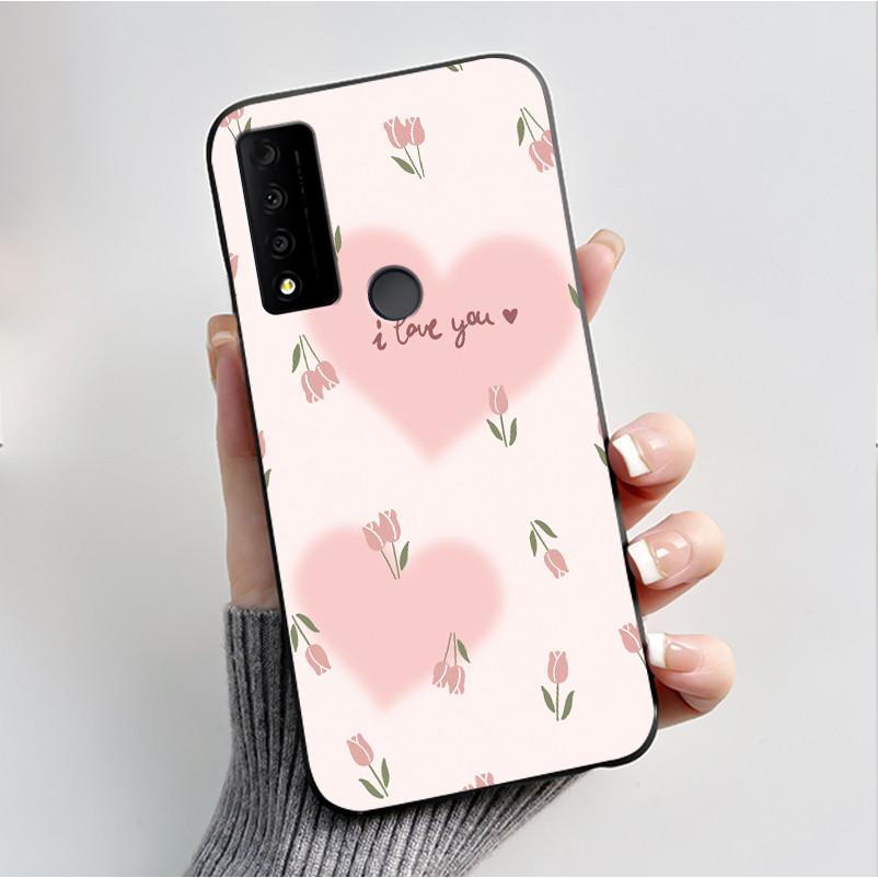 Case For TCL 30V 5G T781S Fundas TCL 30 XL T701DL Capa Soft Silicone Black Shell TCL 30 XE 5G Cover Cute Printing Pattern Casing