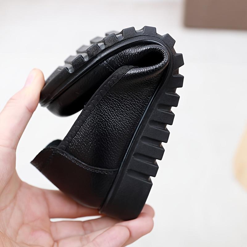 2025 Spring/Autumn Middle-Aged and Elderly Mother Shoes Genuine Leather Soft Sole Women's Leather Shoes Comfortable and Slip-Resistant