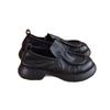 Retro soft sole deep mouth soft leather single shoes black small leather shoes women's new women's shoes autumn one pedal