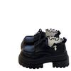 Big Head Lace-up Small Leather Shoes Female Spring and Fall Bai Ride Retro Heightening Thick Bottom Single Shoes Female Fashion Women Shoes