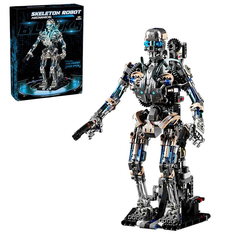 692PCS Skeleton Robot Building Blocks Stem Learning Model Bricks Desktop Decoration Toys For Kids Holiday Gifts