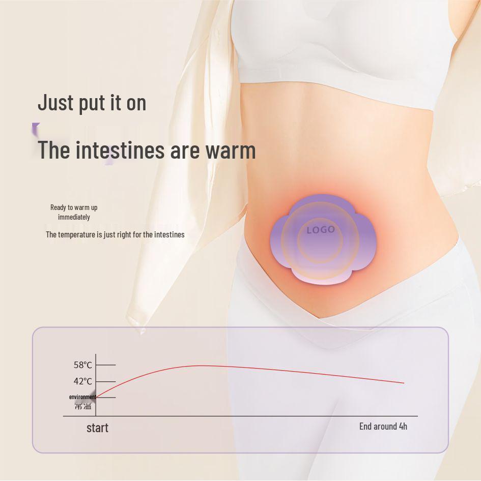 Vitality Waist and Abdomen Herbal Warm Patch with Mugwort and Pepper