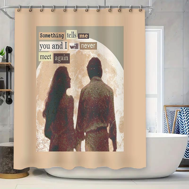 

Vintage Psychedelic Mushroom Forest Shower Curtain Hippie Tapestry Backdrop Nature Fern Botanical Home Decor Washable Bathroom S 90x180cm