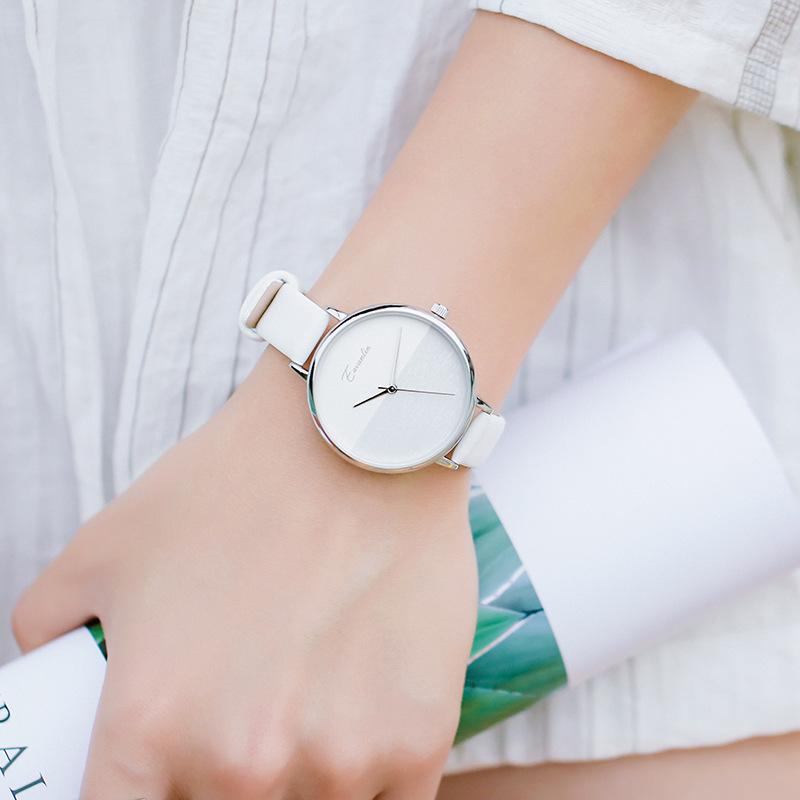 Dameshorloge Eenvoudig Zonsopgang Koude Stijl Horlogeband College Stijl Vrouwelijke Student Gepersonaliseerd Horloge Model Vrouw