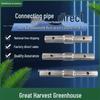 Greenhouse Accessories Set: Steel Pipe Connectors & Straight Pipe External Connectors