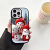 N103 Capodanno Buon Natale desig art Custodie Morbide per Telefono per Samsung S24 S23 Plus A15 A35 A54 Infinix Hot40i Bordo Placcato Protezione Fotocamera Cover Posteriore