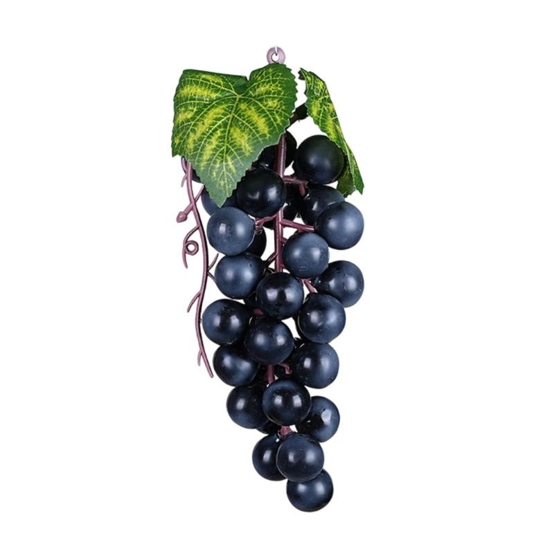Set of 5 High Quality Artificial Grape Bunches Faux Fruit Decoration for Window Shop Display Event Styling