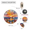 High-Quality Wooden High-Quality Wall High-Quality Clock High-Quality With High-Quality Sea High-Quality View, High-Quality Sunset High-Quality And