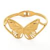 TEMU hot-selling stainless steel bracelet female personality exaggerated irregular heart-shaped butterfly does not fade hand