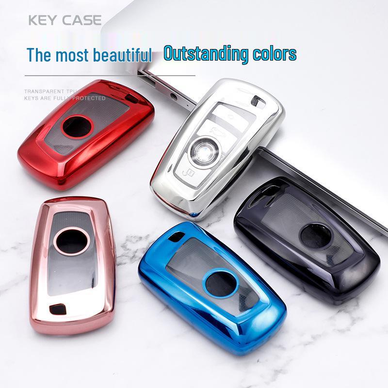 BMW 5 Series 7-Button Key Fob Protective Case and Buckle 520/525 525Li Car Accessories
