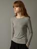 Nowood Wool Tencel Round Tee (Gray)