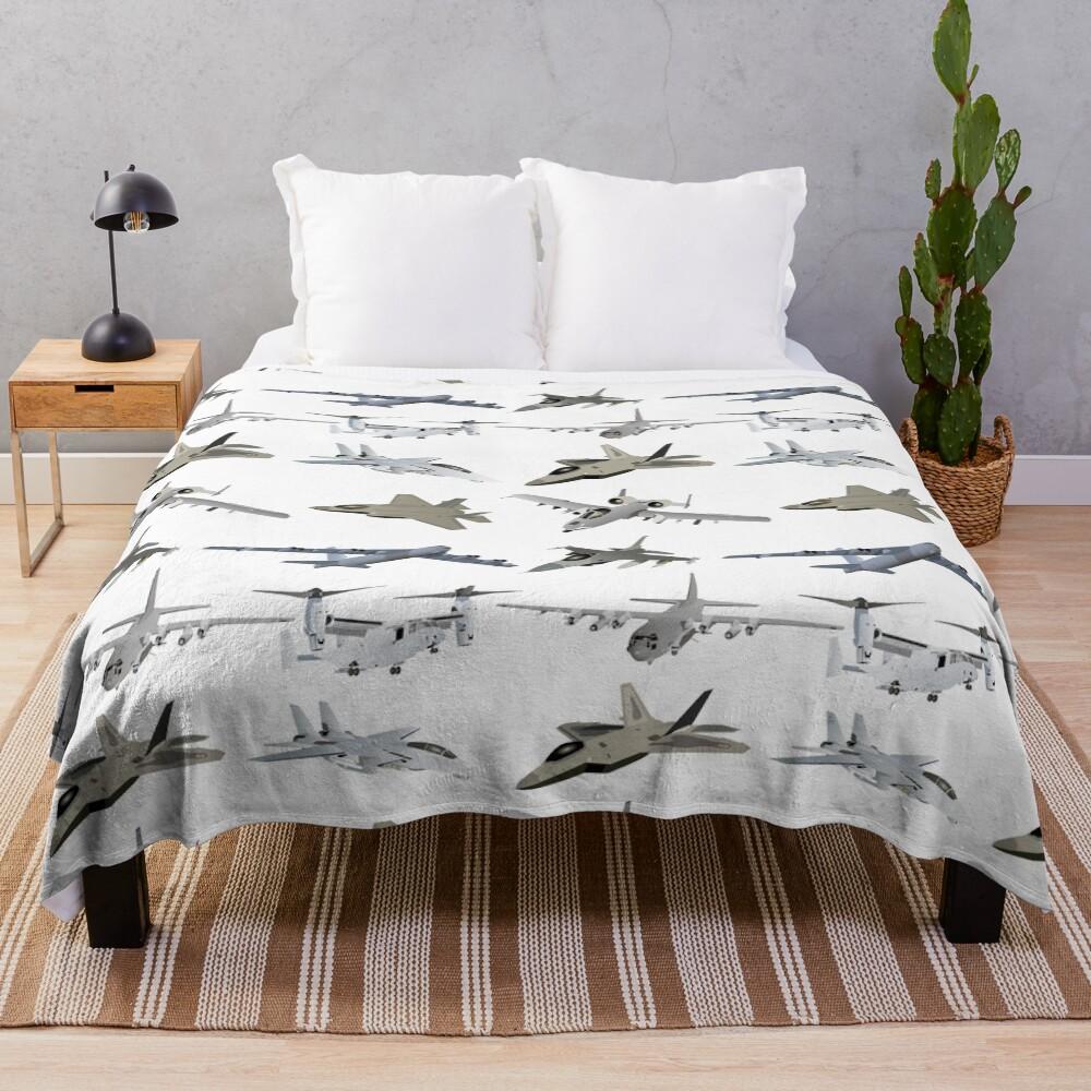 US Military Airplanes Throw Blanket