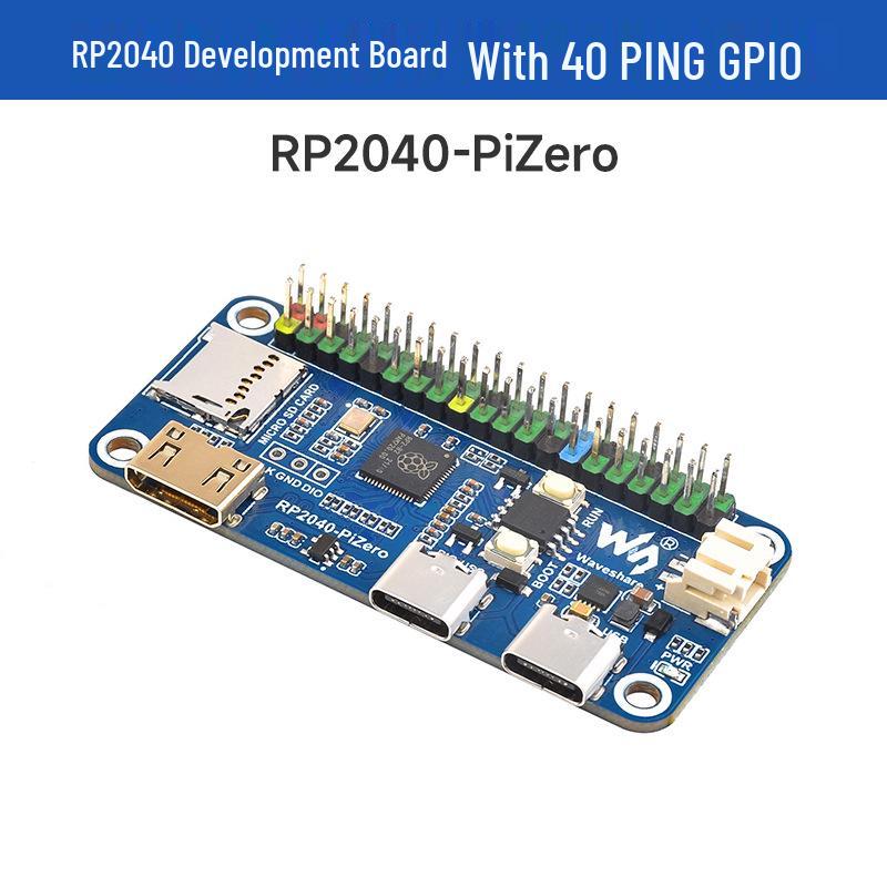 MicroSnow RP2040-PiZero Dev Board with Dual-Core Processor & Raspberry Pi 40-Pin GPIO Compatibility