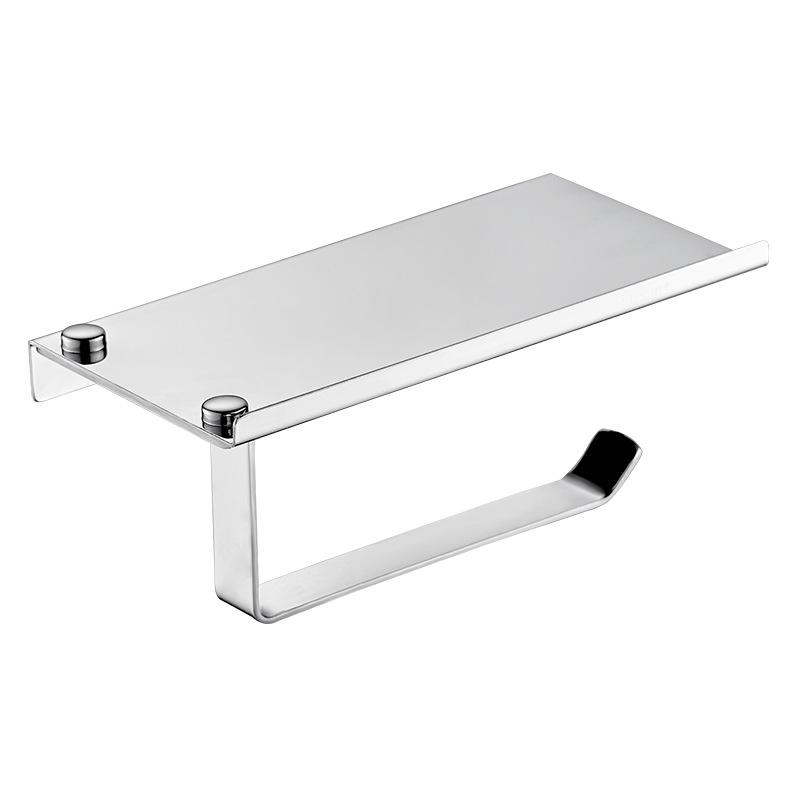 304 Stainless Steel Bathroom Tissue Holder Bathroom Cell Phone Holder Gold/Black Bathroom Cell Phone Holder Toilet Roll Holder