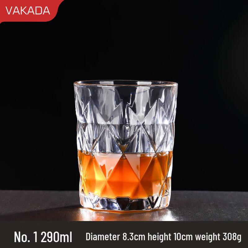 VAKADA Glass Whiskey & Cocktail Tumblers