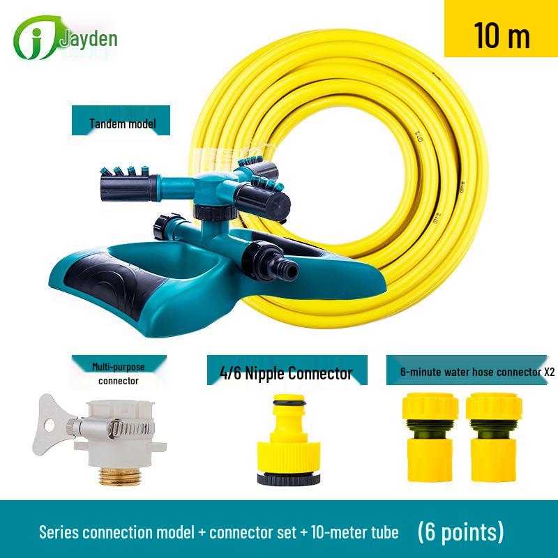360° Garden Rotating Sprinkler for Lawn Irrigation & Roof Cooling
