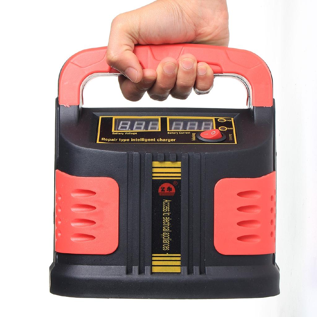 350W 200Ah Portable Electric Car Emergency Charger Booster Intelligent Pulse Repair Type ABS LCD 2 Modes Battery 24V