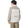 Li Ning Badfive Cortavientos Repelente al Agua Corte Holgado Cuello Alto Letra Chaleco de Plumón Hombre chaleco AMRV029-1