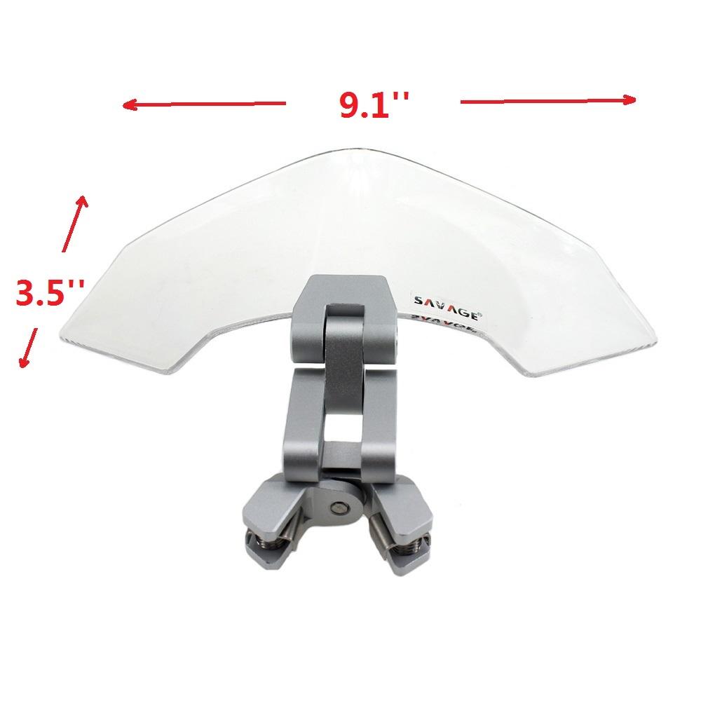 Universal Motorcycle Windshield Airflow Adjustable Windscreen Extension Deflector Windshield Spoiler