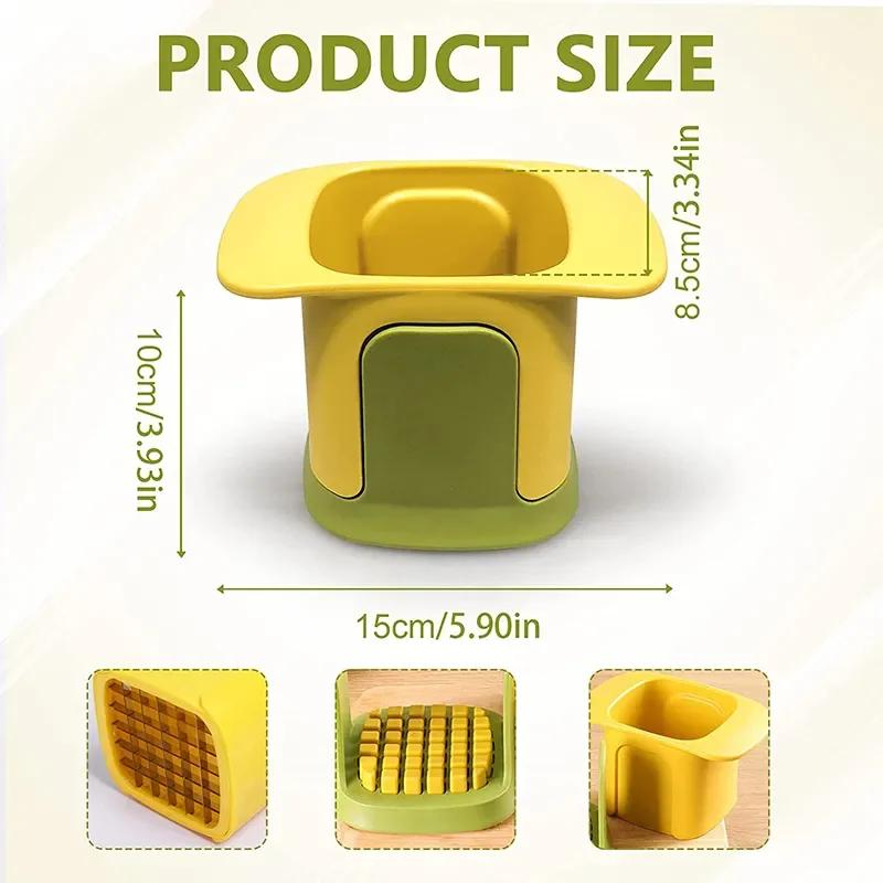 Multifunktionaler Gemüseschneider, Pommes-Frites-Schneider, Haushalt, Handdruck, Zwiebelschneider, Gurke, Kartoffelschneider, Küchenwerkzeuge