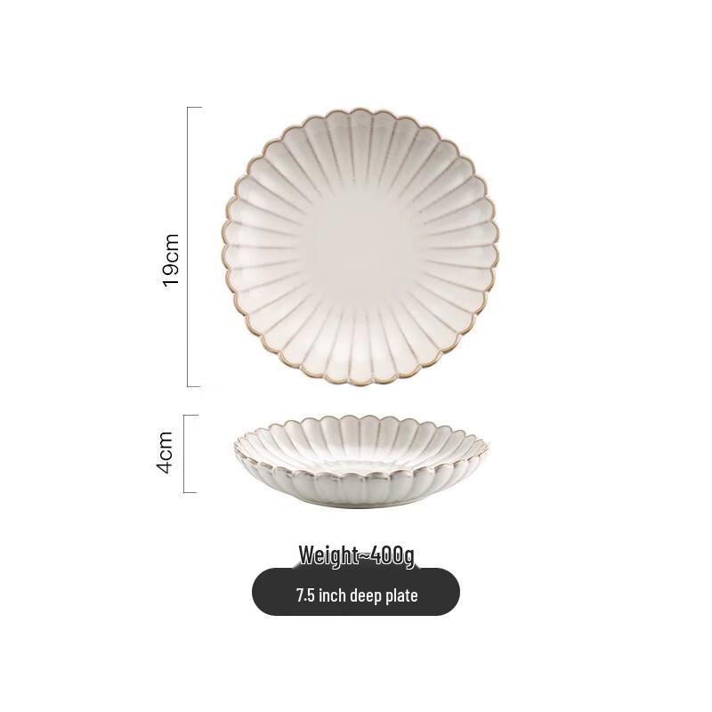 European Style Ceramic Deep Dinner Plate