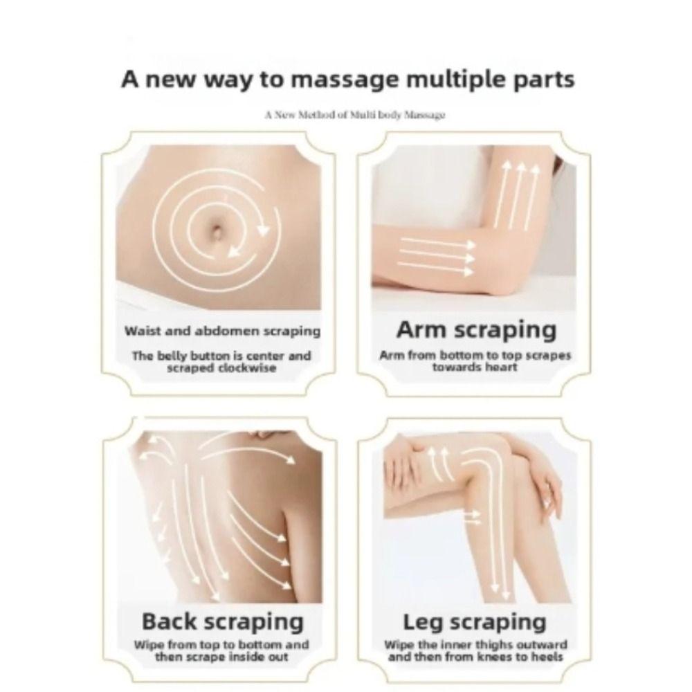 Kreisförmiger Zahn Bauchmasseur Holz Gua Sha Massagebürste zum Stressabbau und zur Entspannung